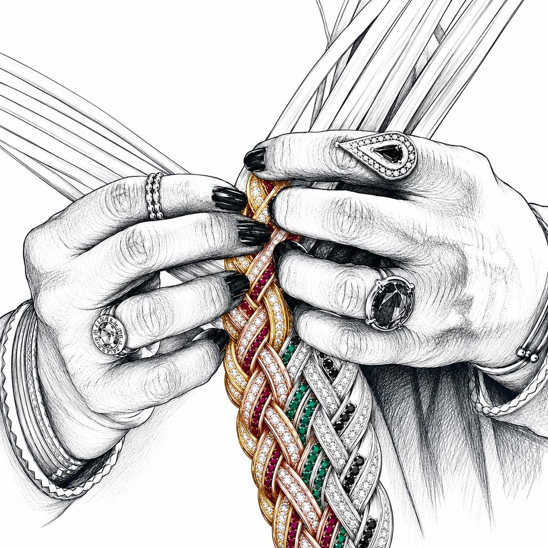 Adi AlFardan Safifa Fine Jewellery Handcraft Illustration